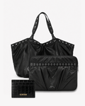 Bolso Nylon Noir + Funda + Tarjetero