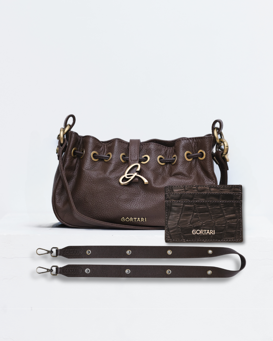 Bolso + Correa + Tarjetero Mocca